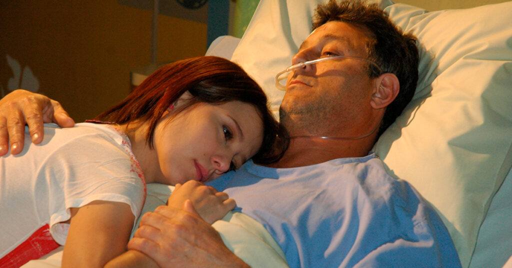 Eduardo Lago e Marjorie Estiano em Páginas da vida