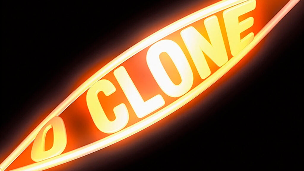 Logo da novela O Clone