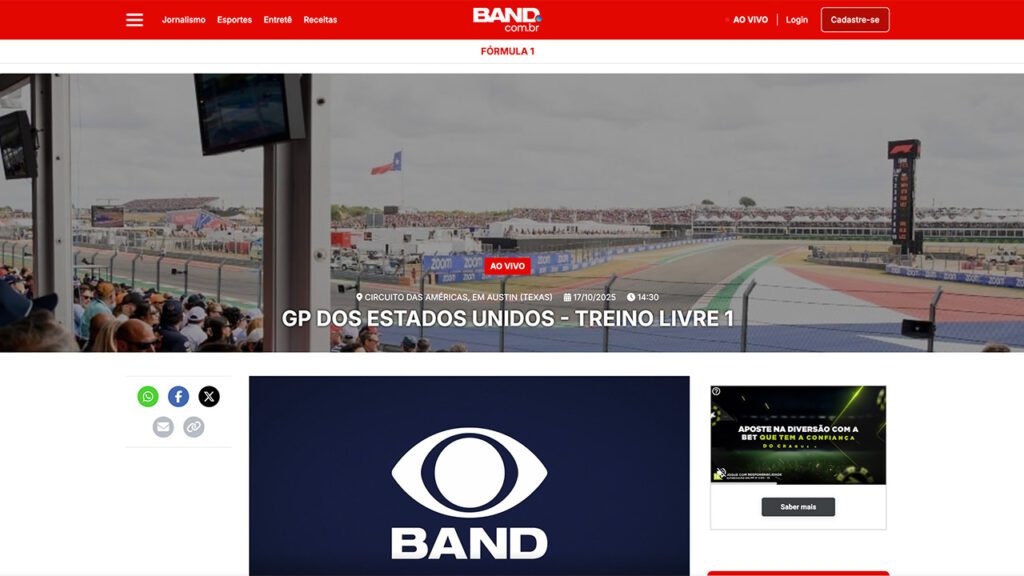 Site da Band