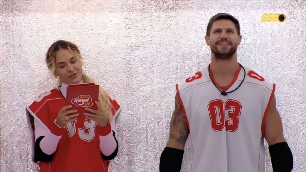 Quem venceu a Prova do Anjo de hoje do BBB 26 (23/01/2026)? Sarah e Jonas na Prova do Anjo do BBB 26