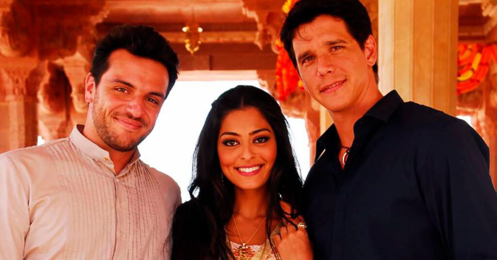 Rodrigo Lombardi, Juliana Paes e Márcio Garcia em Caminho das Índias