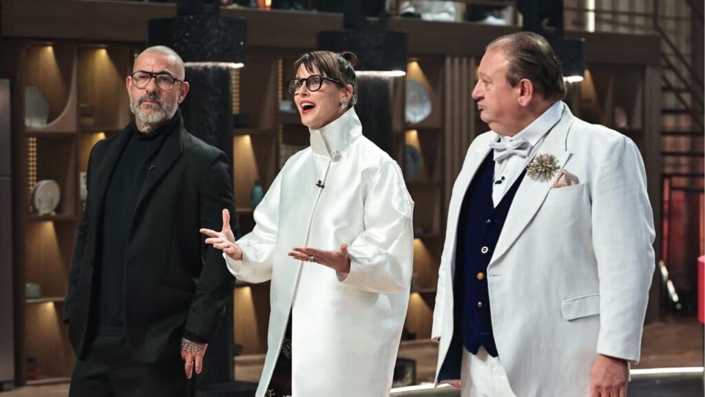 Henrique Fogaça, Helena Rizzo e Erick Jacquin no MasterChef