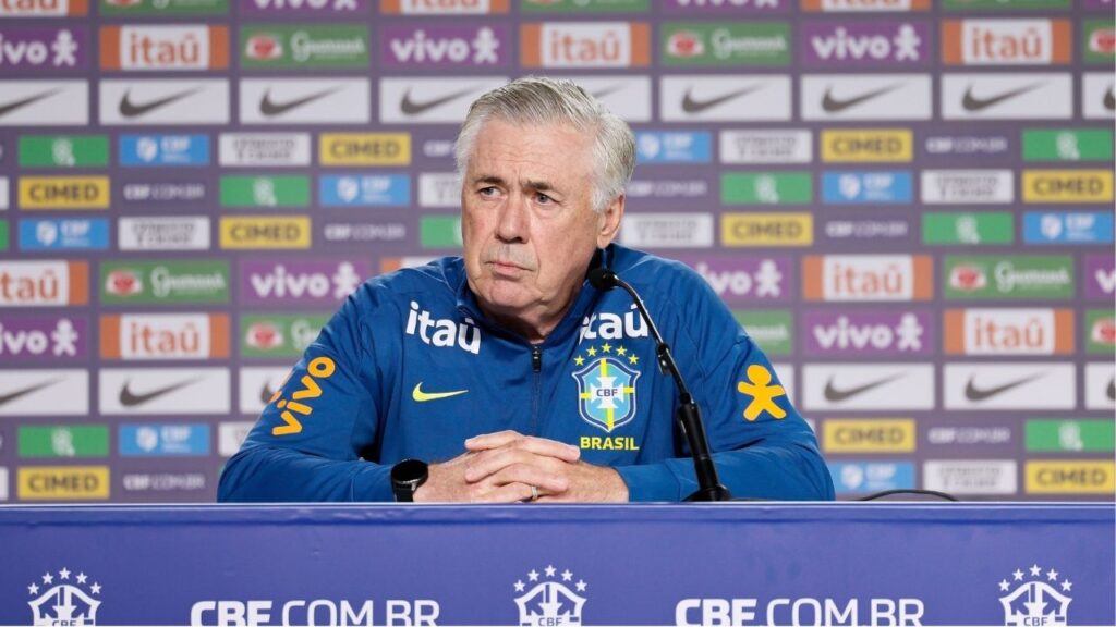 Assistir convocação da Seleção Brasileira ao vivo hoje (18/05/2025) Carlo Ancelotti (foto: Rafael Ribeiro/CBF)