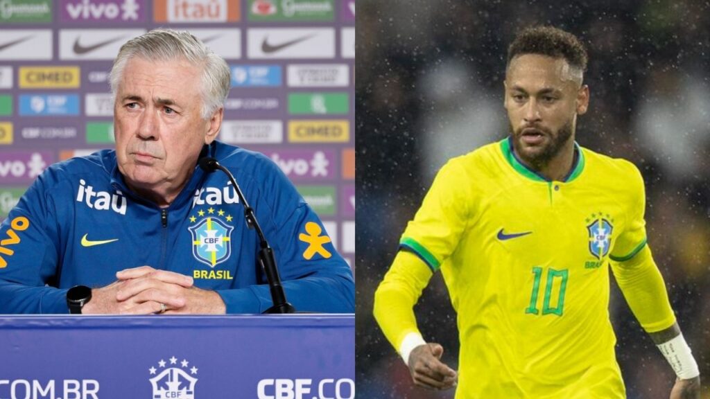 Carlo Ancelotti e Neymar